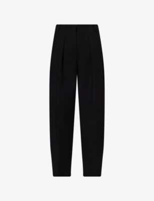 JACQUEMUS: The Ovalo Curved Wide-Leg Woven Trousers