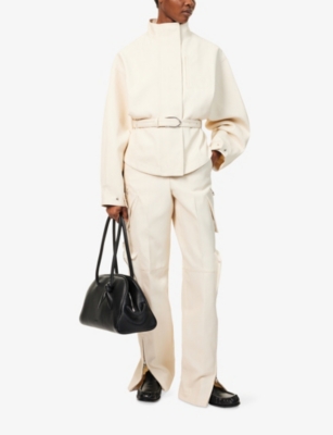 JACQUEMUS: La Veste Ciro Belted Wool-Blend Jacket