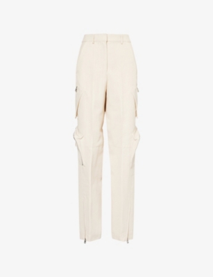 JACQUEMUS: Le Cargo Atelier Wide-Leg High-Rise Woven Trousers