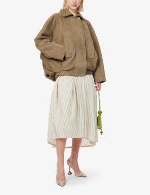 JACQUEMUS: Ciro Two-Welt-Pockets Relaxed-Fit Leather Jacket