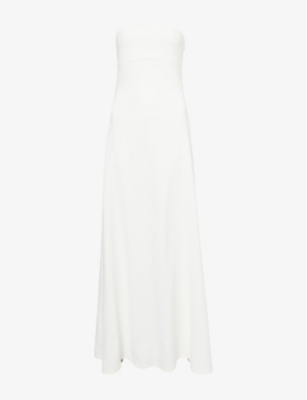 JACQUEMUS: The Bustier Strapless Stretch-Woven Maxi Dress