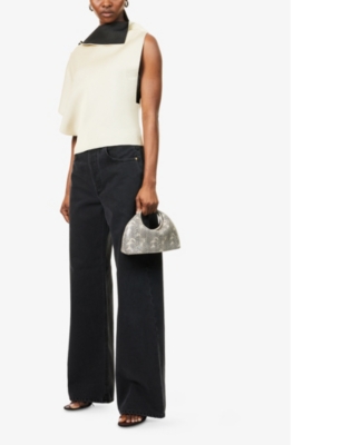 Jacquemus Le De-nimes Droit Jeans Women In Black