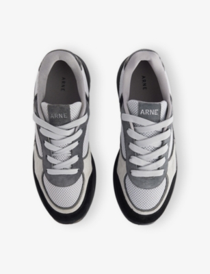 ARNE: Apollo Suede and Mesh Low-Top Trainers