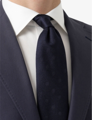ETON: Polka-dot silk tie