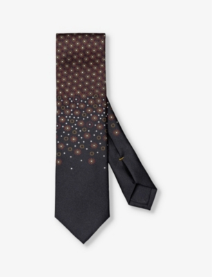 ETON: Floral-pattern silk tie