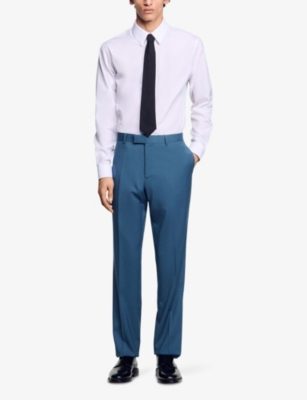 SANDRO: Straight-Leg Regular-Fit Wool Trousers