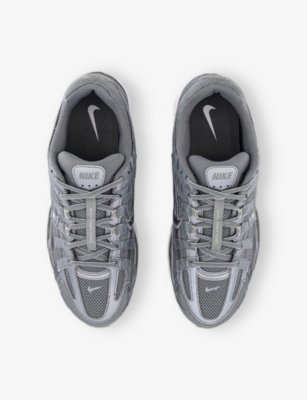 NIKE: P-6000 Leather and Mesh Low-Top Trainers