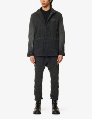 BORIS BIDJAN SABERI: Crop-Leg Slim-Fit Denim-Blend Trousers