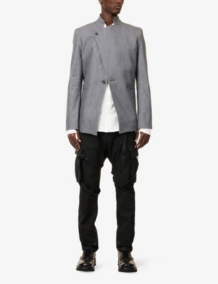BORIS BIDJAN SABERI: Asymmetric Formal Cotton-Blend Jacket