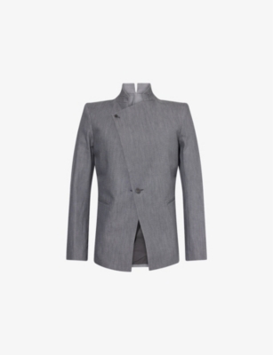 BORIS BIDJAN SABERI: Asymmetric Formal Cotton-Blend Jacket
