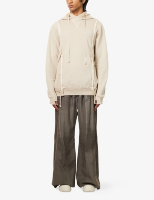 BORIS BIDJAN SABERI: Kangaroo-Pocket Laces Cotton-Jersey Hoody