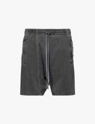 BORIS BIDJAN SABERI: Drawstring Two-Zip-Pockets Cotton-Jersey Shorts