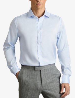 REISS: Bishopsgate Long-Sleeved Cotton-Blend Shirt