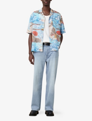 ALLSAINTS: Corsican Short-Sleeve Woven Hawaiian Shirt