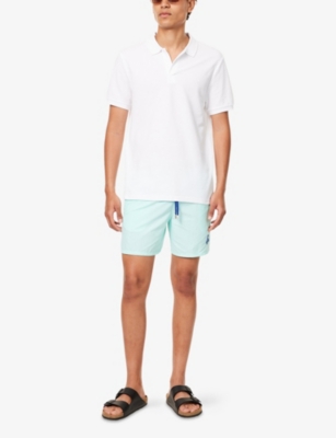 VILEBREQUIN: Moka logo-embroidered woven swim shorts