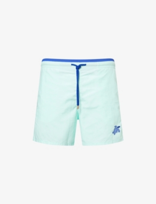 VILEBREQUIN: Moka logo-embroidered woven swim shorts