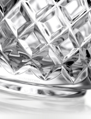 Waterford Lismore Crystal Glass Ice Bucket And Tongs Set
