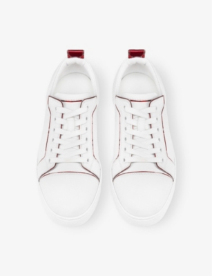 Christian Louboutin Women Fun Louis Junior Logo Tallonce Sneaker In White/loubi