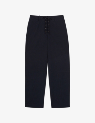 REISS: Clement Tapered-Leg Cotton Trousers