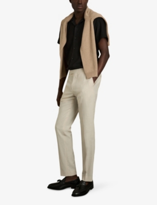 REISS: Nitus Short-Sleeved Stretch-Woven Shirt