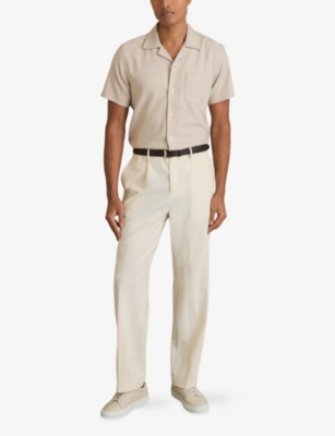 REISS: Nitus Short-Sleeved Stretch-Woven Shirt