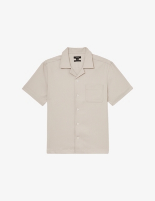 REISS: Nitus Short-Sleeved Stretch-Woven Shirt