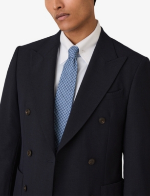 REISS: Santo Medallion-Pattern Silk Tie