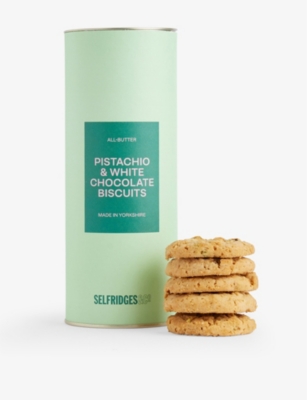 SELFRIDGES SELECTION: Pistachio and White chocolate biscuits 200g
