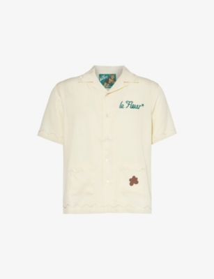 GOLF LE FLEUR - Petalers embroidered twill shirt | Selfridges.com