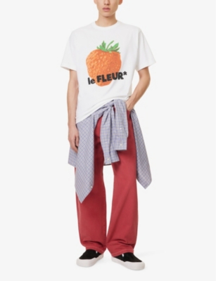 Shop Golf Le Fleur Mens Regular-fit Graphic-print Cotton-jersey T-shirt Tbc Xl