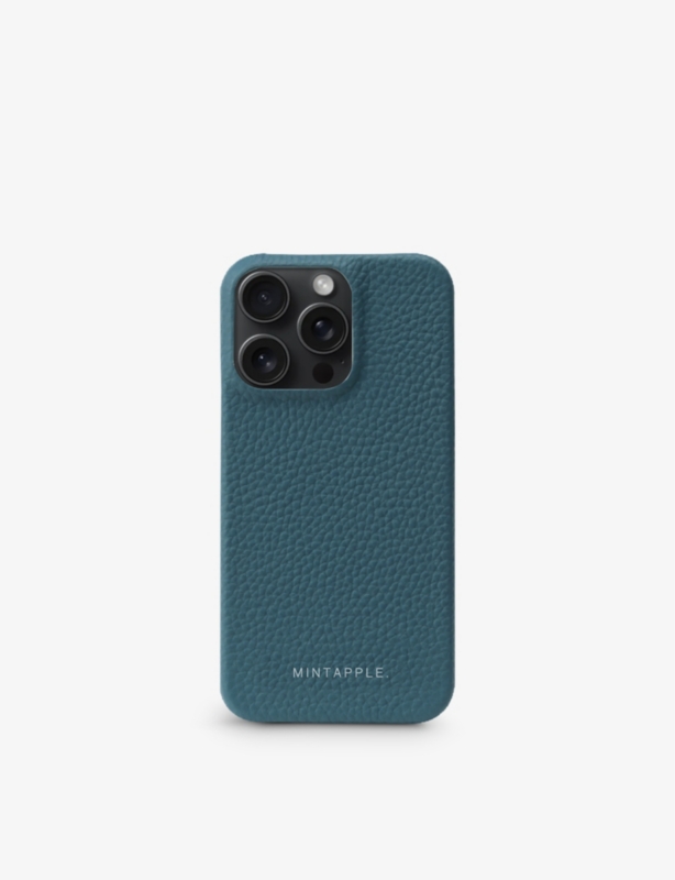 Top Grain iPhone 16 Pro grained-leather phone case