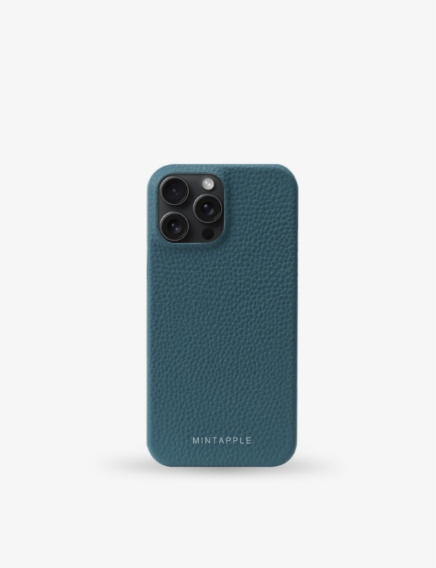 Top Grain iPhone 16 Pro Max grained-leather phone case