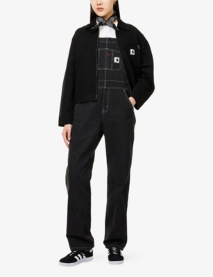 CARHARTT WIP: Brand-Patch Straight-Leg Denim Dungarees