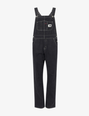 CARHARTT WIP: Brand-Patch Straight-Leg Denim Dungarees