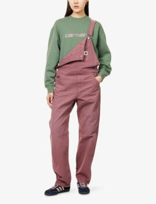 CARHARTT WIP: Brand-Patch Straight-Leg Denim Dungarees