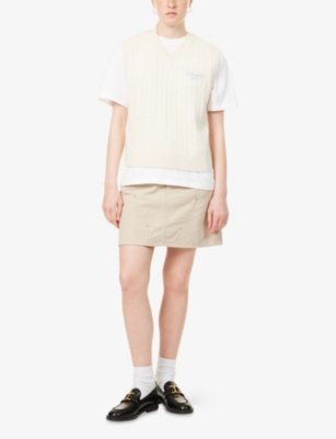 CARHARTT WIP: Maeve Two-Slip-Pockets Cotton Mini Skirt