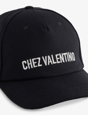 VALENTINO GARAVANI: Chez Valentino Cotton Baseball Cap