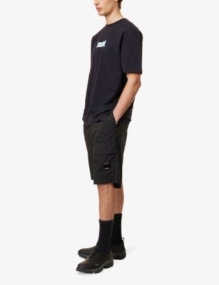 CP COMPANY: Fili Lens-Embellished Shell Cargo Shorts