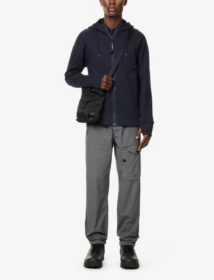 C.P. COMPANY MENS CP COMPANY GOGGLE REGULAR-FIT COTTON-JERSEY HOODY