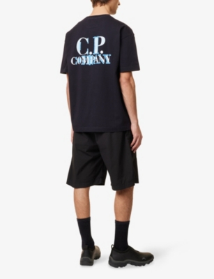 CP COMPANY: Logo-Print Short-Sleeve Cotton-Jersey T-Shirt