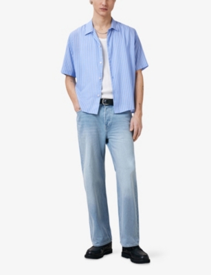 ALLSAINTS: Arran Striped Short-Sleeve Woven Shirt