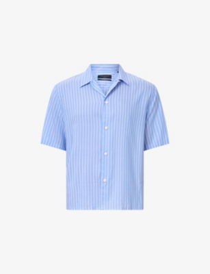 ALLSAINTS: Arran Striped Short-Sleeve Woven Shirt