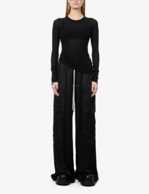 Rick Owens Jersey Top In Black