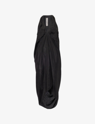 RICK OWENS: Kite V-Neck Woven Maxi Dress
