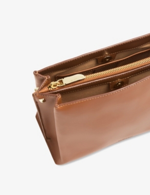 LK BENNETT: Evie Leather Crossbody Bag
