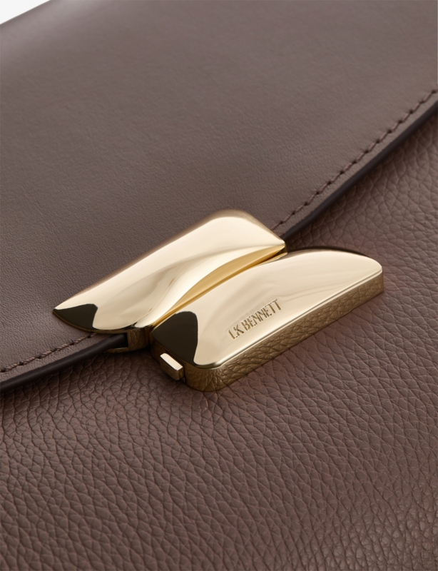 Darcie Leather Top-Handle Bag