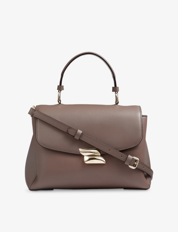Darcie Leather Top-Handle Bag
