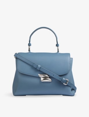 LK BENNETT: Darcie Leather Top-Handle Bag