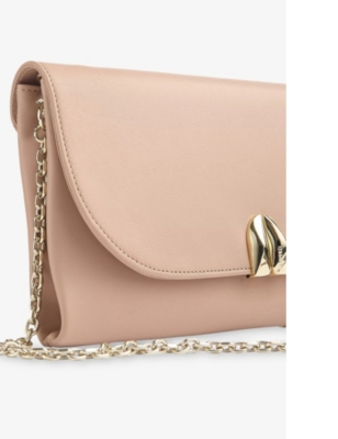 Lk Bennett Womens Aria Leather Clutch Bag Bei-trench In Bei-trench