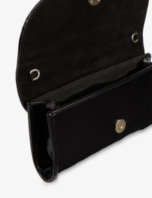 LK BENNETT: Florence Patent-Leather Clutch Bag
